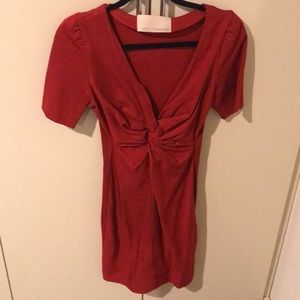 Rebecca minkoff red stretch dress size 4